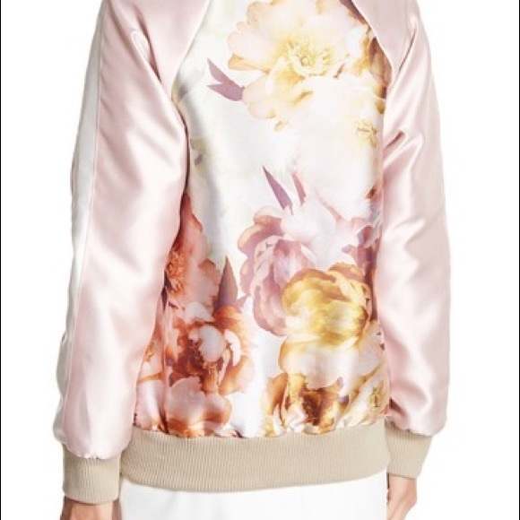 ABS by Allen SchwartzPrint Bomber Jacket Size M. - Picture 2 of 8